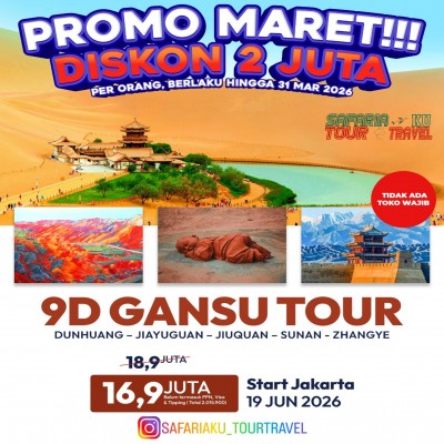 GANSU TOUR DUNHUANG – JIAYUGUAN – JIUQUAN – SUNAN - ZHANGYE